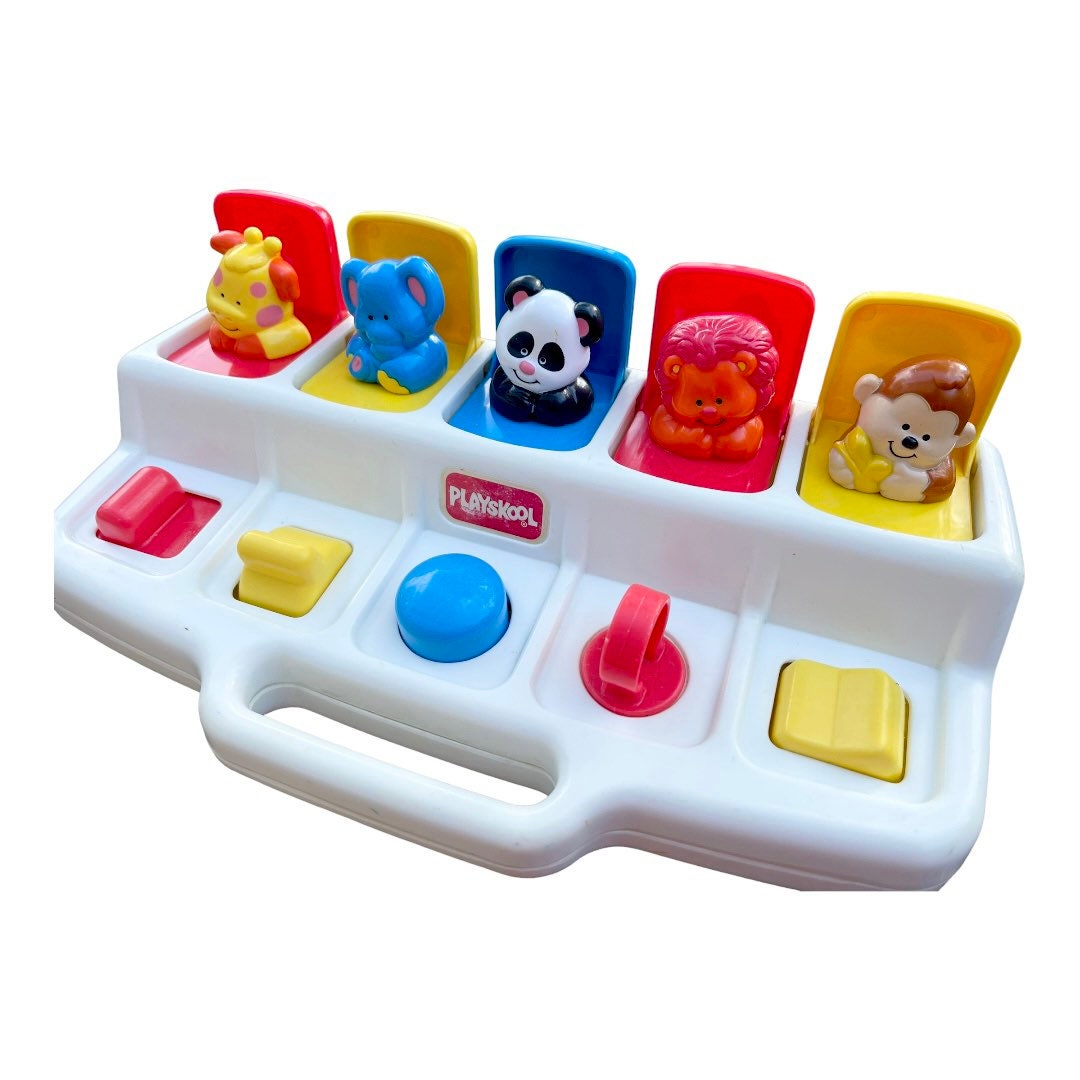 Vintage 1995 Hasbro/playskool Animal Popup and Colorful Etsy