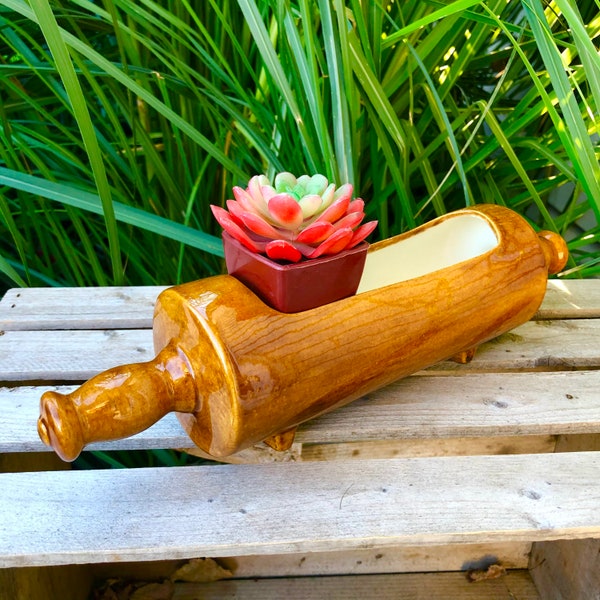 Rolling Pin Planters Etsy