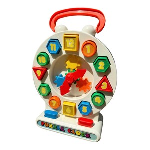 Colorforms B7953 Vintage 1987 Colorforms Gears Clock Teaching Toy With Buttons, Blocks ...