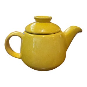 Vintage 1950’s/60’s Harvest Gold Frankoma Small Tea Pot with Lid