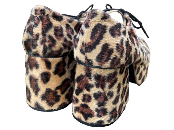 Vintage 1990’s, Funtasma Faux Leopard Lace-Up Hal… - image 7