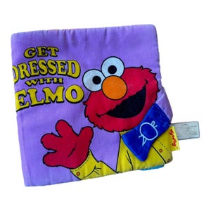 Vintage 2000 Get Dressed with Elmo Soft Book