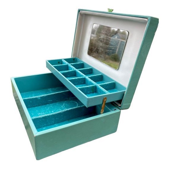 Vintage 1960’s Two Level, Mid Century, Turquoise … - image 2