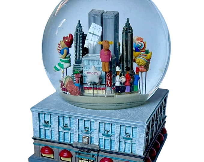 Vintage 1990s Macys Thanksgiving Day Parade Snow Globe W/ Etsy