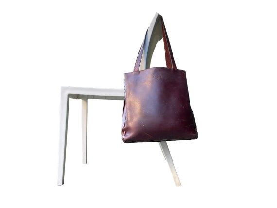 70s Design Bucket Bag Croco Vintage Guido Borelli/brown 