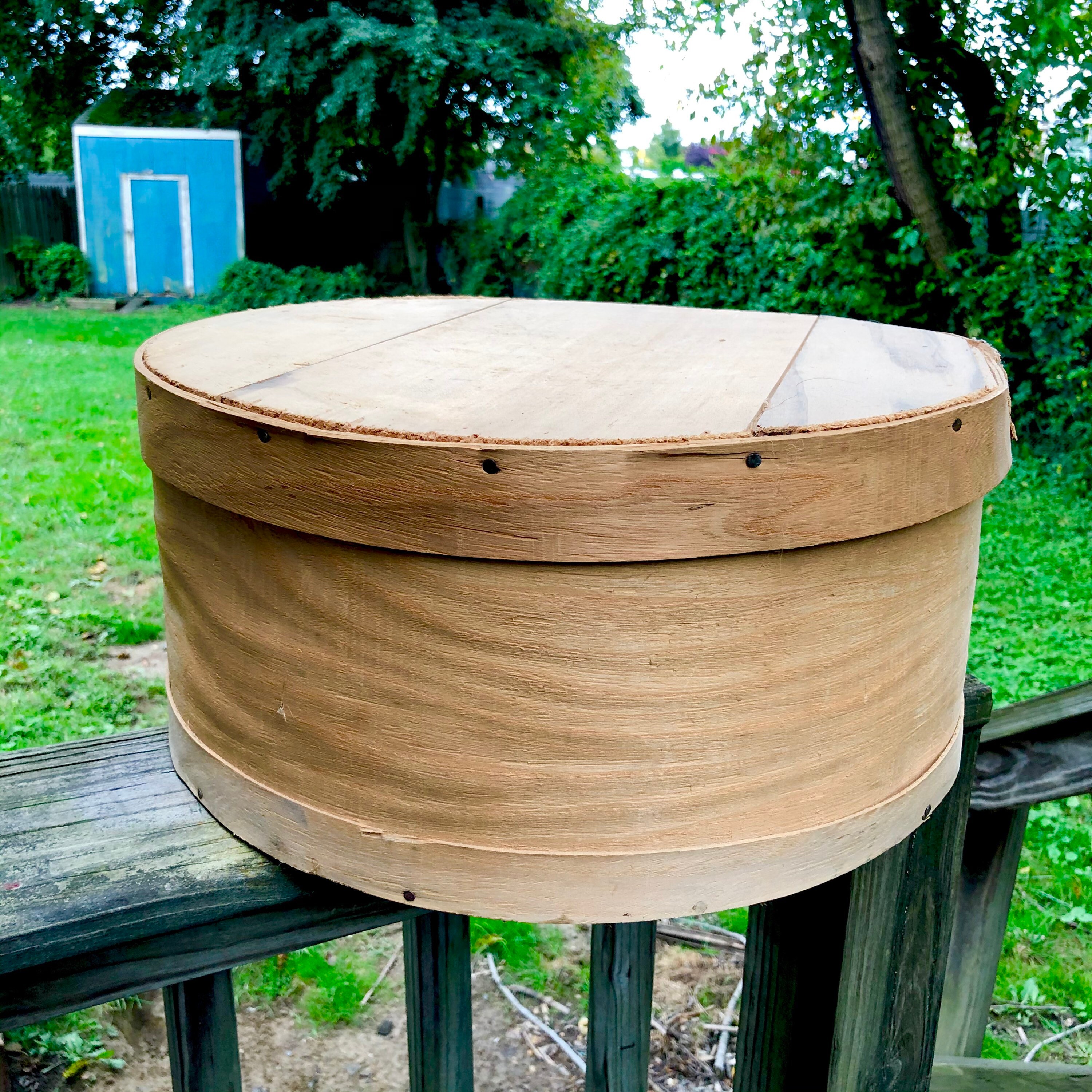Wooden hat best sale box