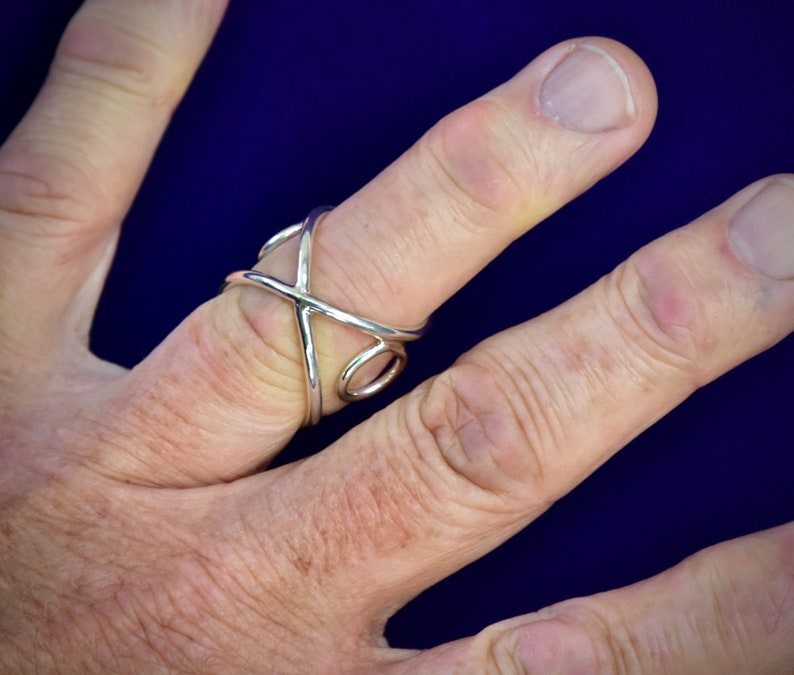 Arthritic Finger Splint10 Extra Heavy Classic Infinity Double Circle