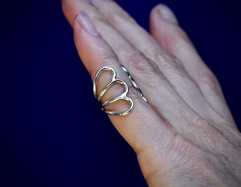 Arthritic Finger Splint19 Papillon Design Ring Custom Made Etsy