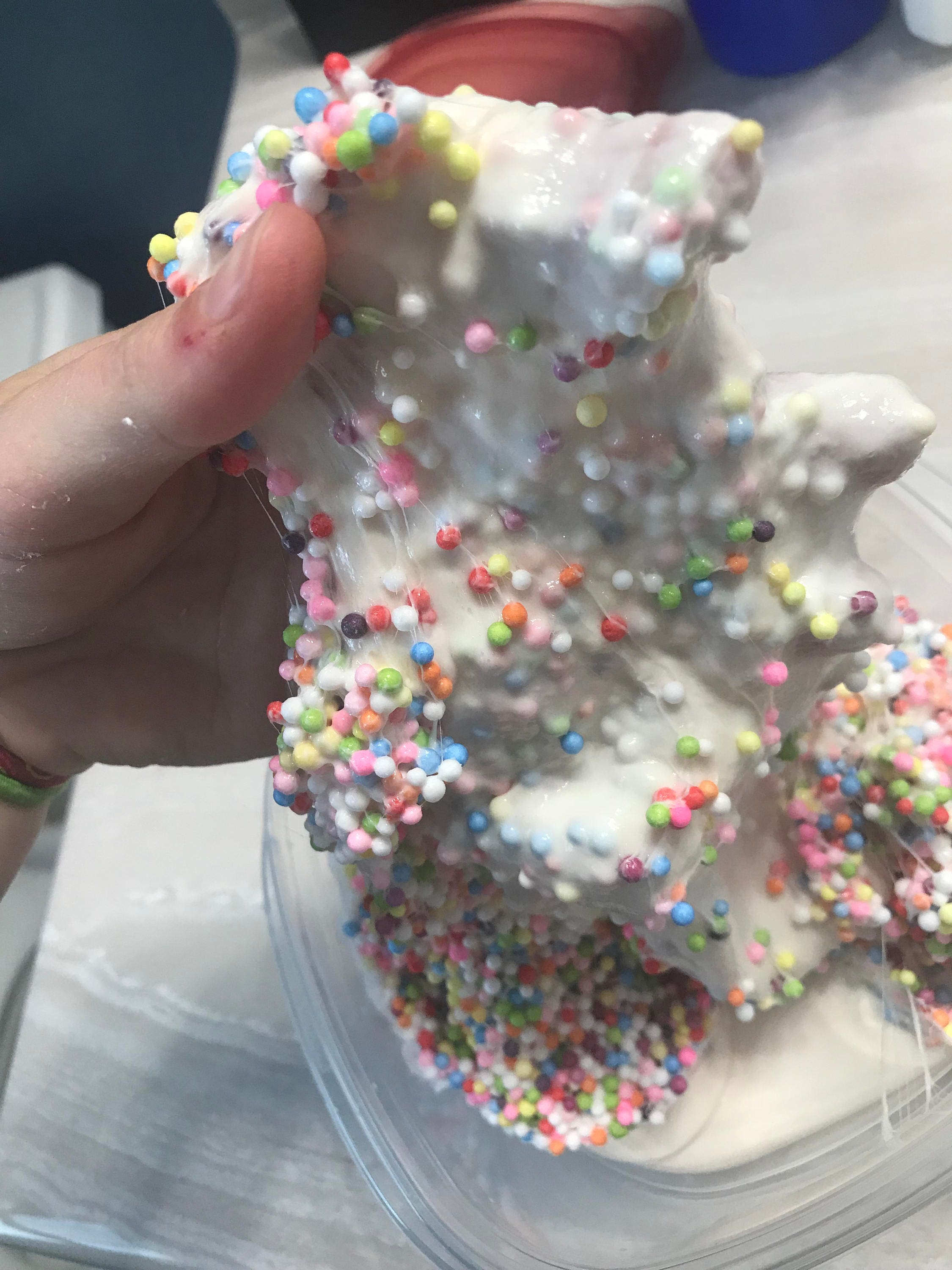 Confetti Cake Batter Slime 8oz Etsy