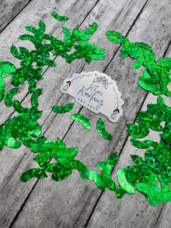 Pickle confetti glitter/ Perfect for snow globe tumblers / table scatter / waterproof / hair gel / slime