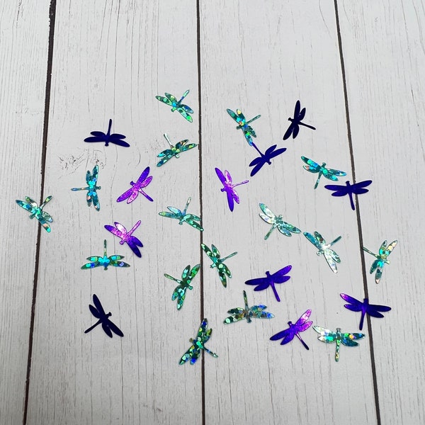 Dragonfly confetti Glitter / Perfect for snow globe tumblers / table scatter / waterproof