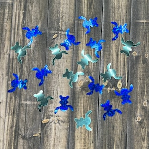 Blue alien inspired confetti Glitter / Perfect for snow globe tumblers / table scatter / waterproof