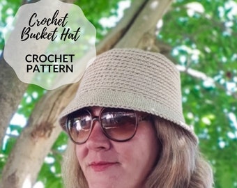 Crochet Bucket Hat "Adele" - CROCHET PATTERN