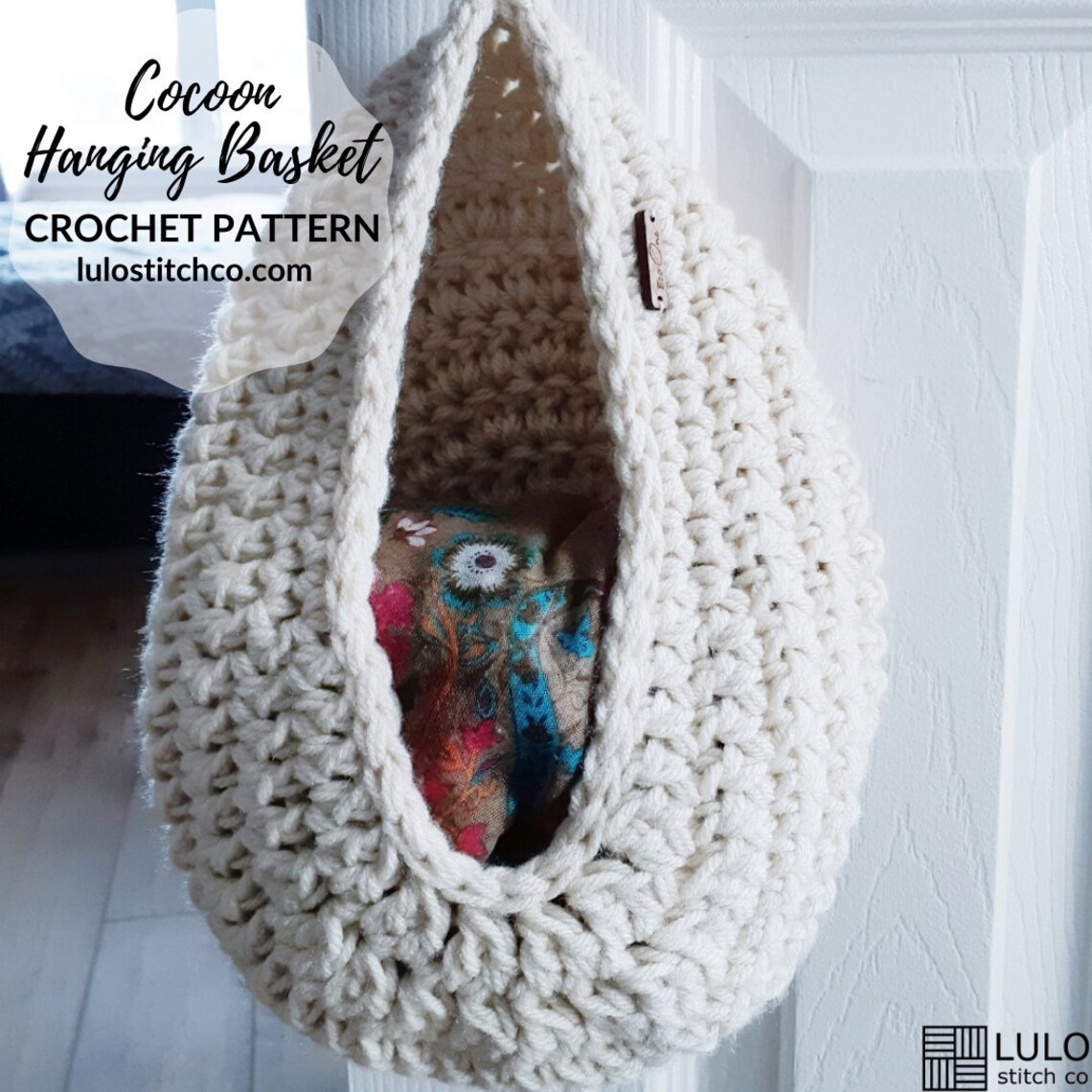 CROCHET PATTERN Cocoon Hanging Basket Fast Easy Gift Etsy