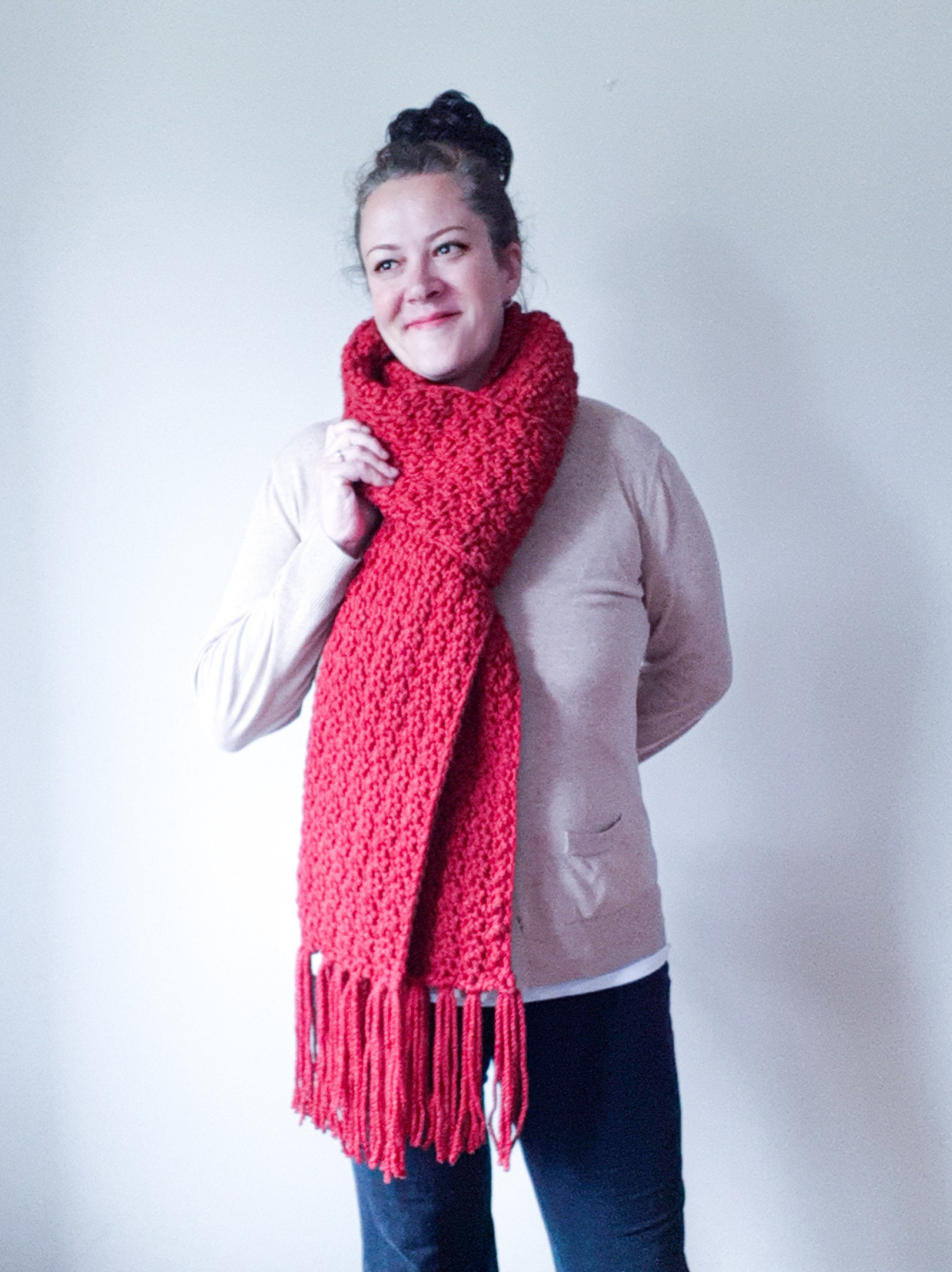 Chunky Crochet Super Scarf Pattern: Easy Jessen Scarf (digital Download ...