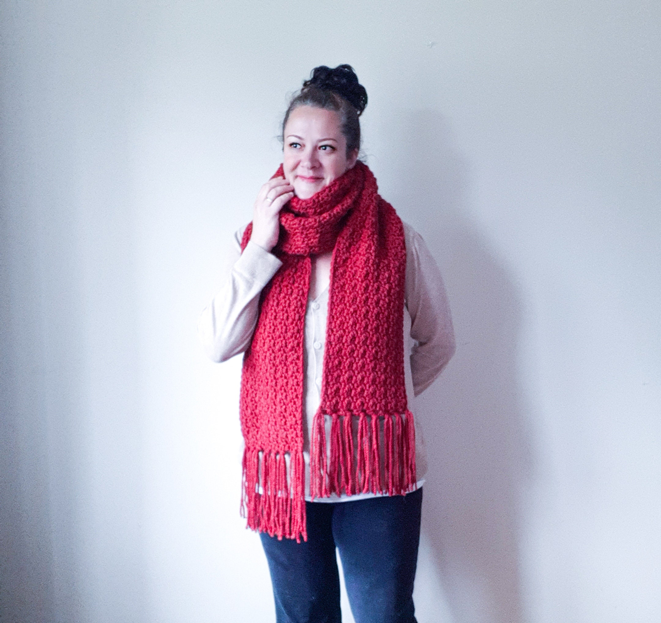 Chunky Crochet Super Scarf Pattern: Easy Jessen Scarf (digital Download ...