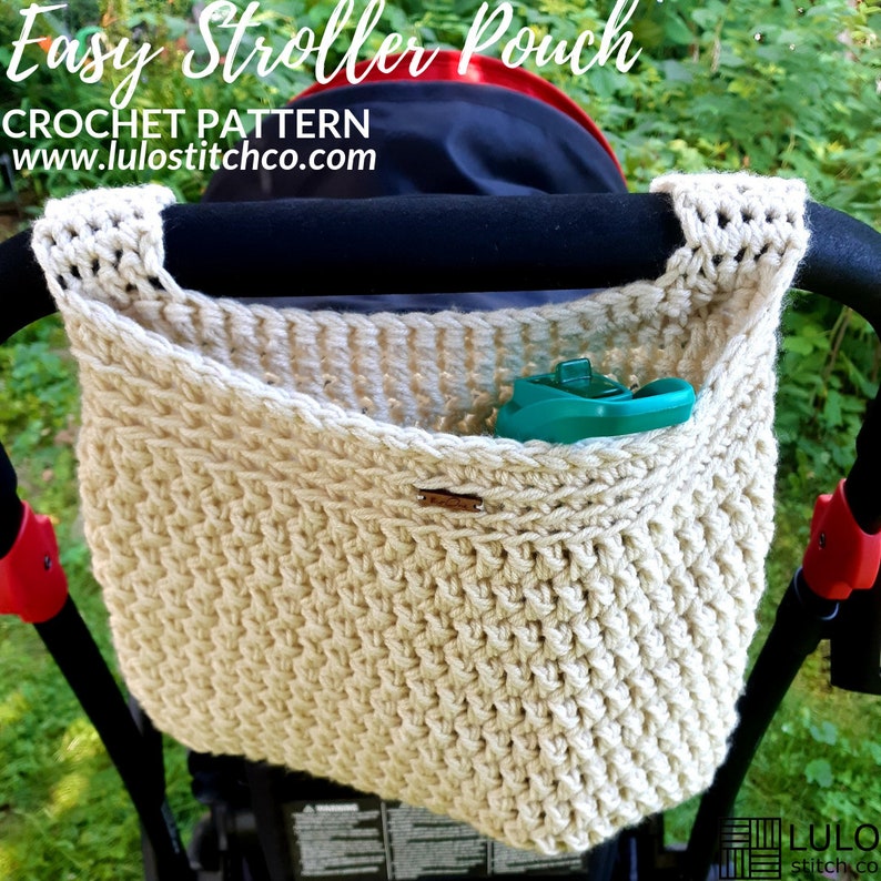 CROCHET PATTERN Easy Stroller or Crib Pouch image 2