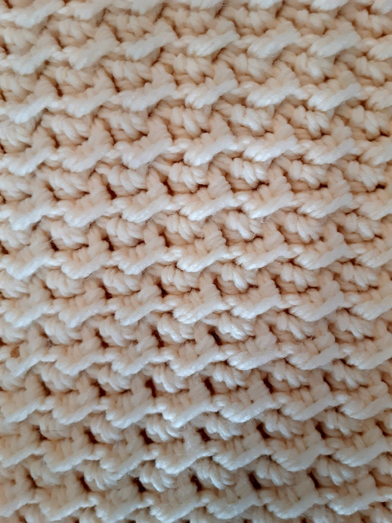 Chunky Crochet Blanket The Sunday Throw CROCHET PATTERN image 5