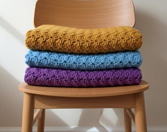Chunky Crochet Throw Blanket Pattern: Beginner-Friendly (Digital Download)