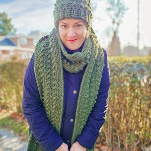 Fast Crochet Hat & Scarf Sherwood CROCHET PATTERN image 6