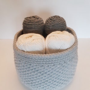 Farmhouse Basket CROCHET PATTERN image 2