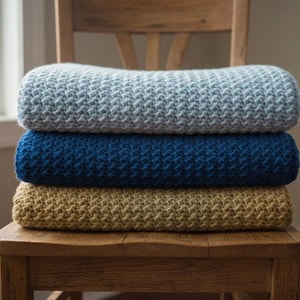 Modèle de couverture au crochet épaisse et facile : le jeté du dimanche (téléchargement numérique)