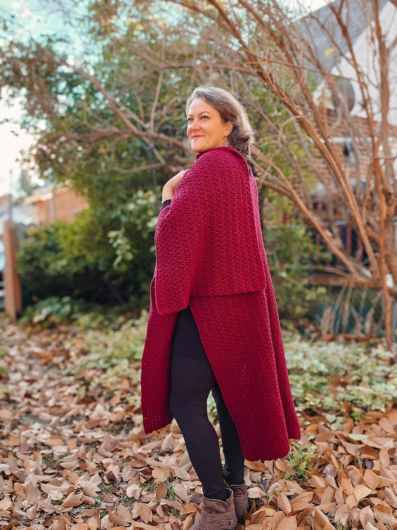Easy Crochet Ruana Pattern: Beginner-friendly Modern Design (digital ...