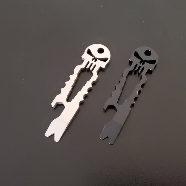 Punisher Skull Prybar - Keychain - Multitool - Bottle Opener