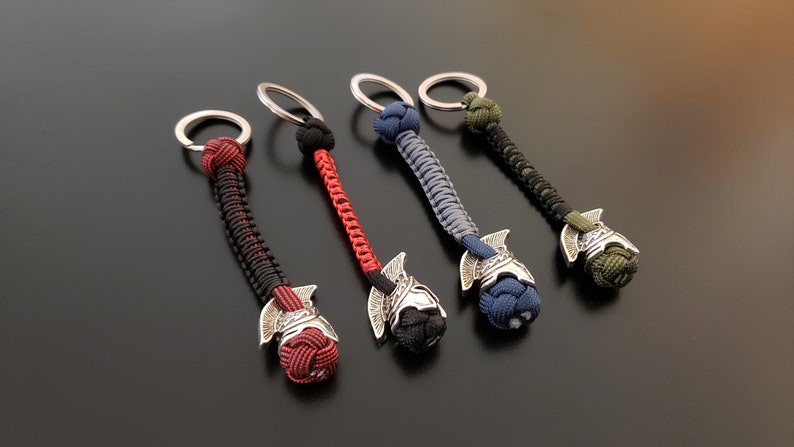 Spartan Paracord Lanyard with Keyring