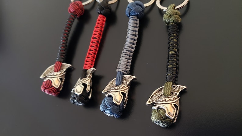 Spartan Paracord Lanyard with Keyring
