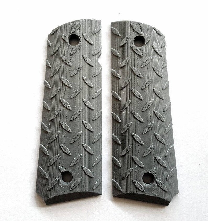 Custom Diamond Plate Full Size 1911 Grips Colt Springfield Etsy