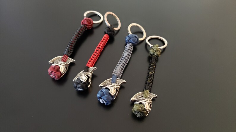 Spartan Paracord Lanyard with Keyring