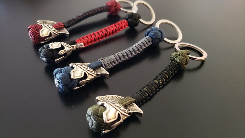 Spartan Paracord Lanyard with Keyring