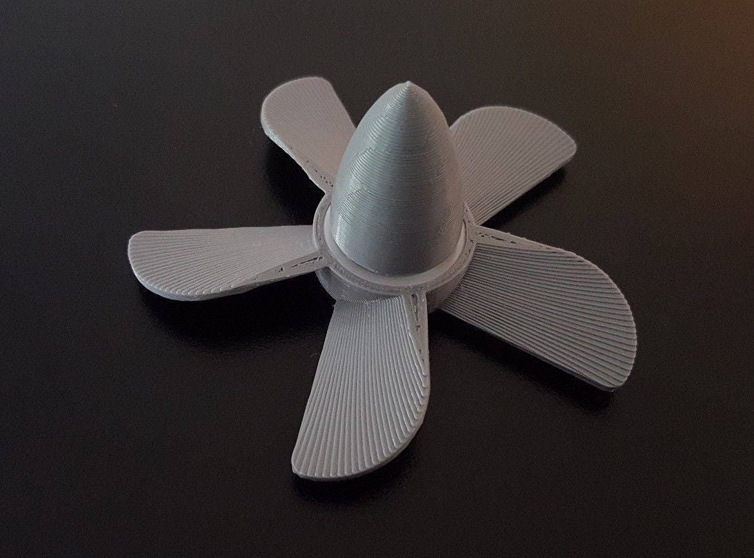 Custom Airplane Propeller Fidget Spinner Air Powered Desk Toy Etsy