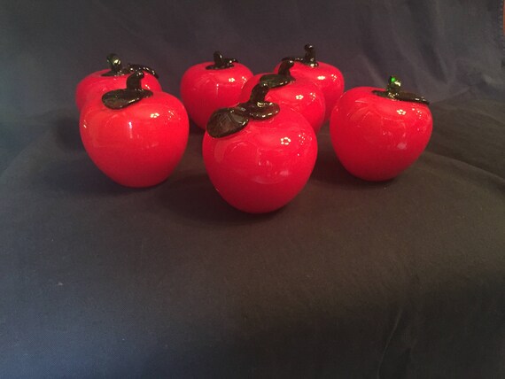 glass fruit decor
