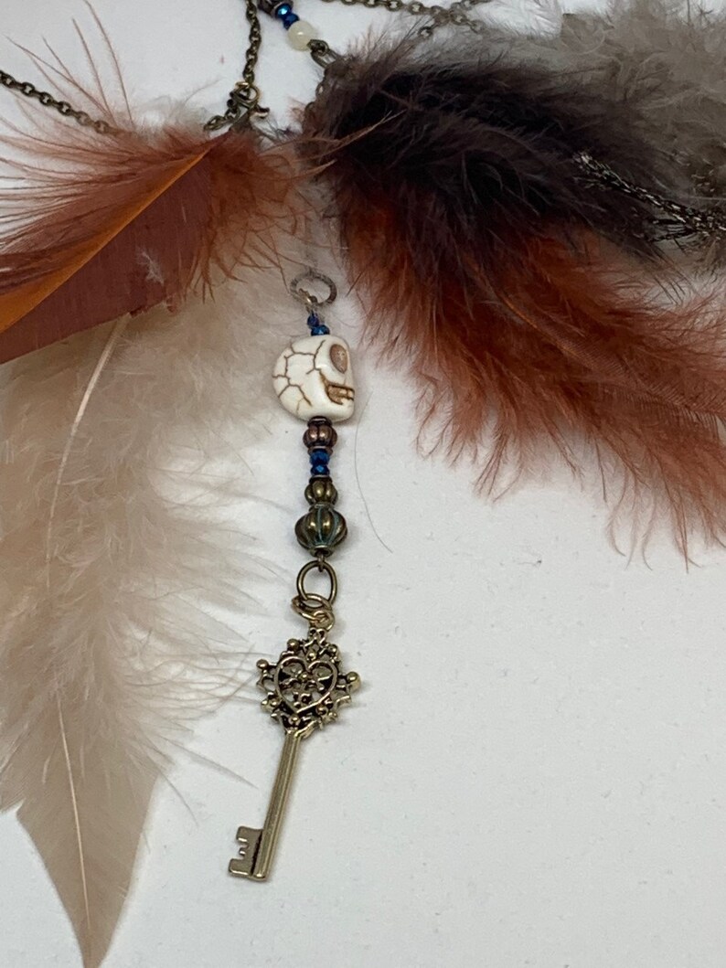 Pirate Captain Inspired Feathered Hair Clip