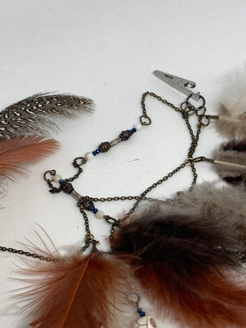 Pirate Captain Inspired Feathered Hair Clip