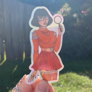 vinyl holographic sticker | velma
