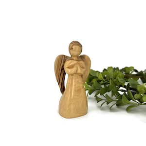 Praying Angel Statue for Nursery Décor , Religious Gift for Baptism , Communion Gifts , Christening Gifts, Angel Figurine from The Holy Land