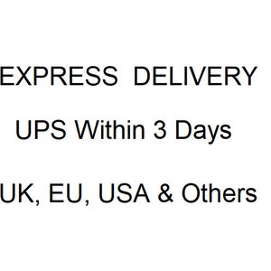 Könnte beinhalten: Expresslieferung per UPS innerhalb von 3 Tagen nach Großbritannien, EU, USA und anderen Ländern.