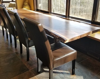 refurbished dining tables surrey upcycled furniture dining table black walnut with live edge live dining table etsy refurbished dining tables surrey upcycled furniture dining table black walnut with live edge live dining table etsy