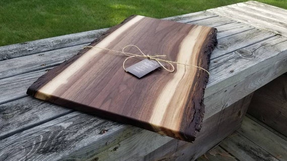 Live edge on sale cutting board