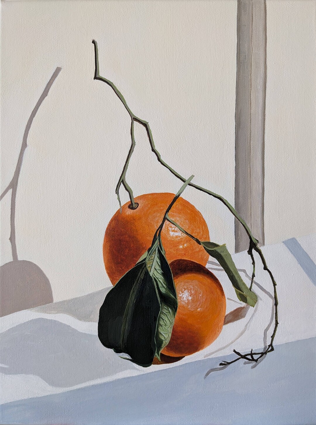 Original Acrylic on Canvas Painting, 'still Life With Oranges' - Etsy