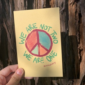 4x6 The Kinks Strangers - We are Not Two We are One Print Postcard