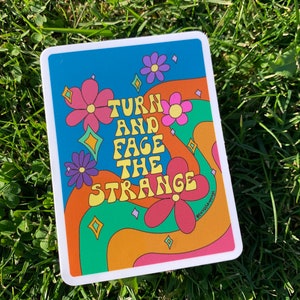 David Bowie Changes Sticker