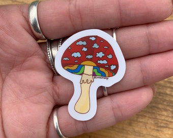 MINI Sky Mushroom 1.5 inch Sticker