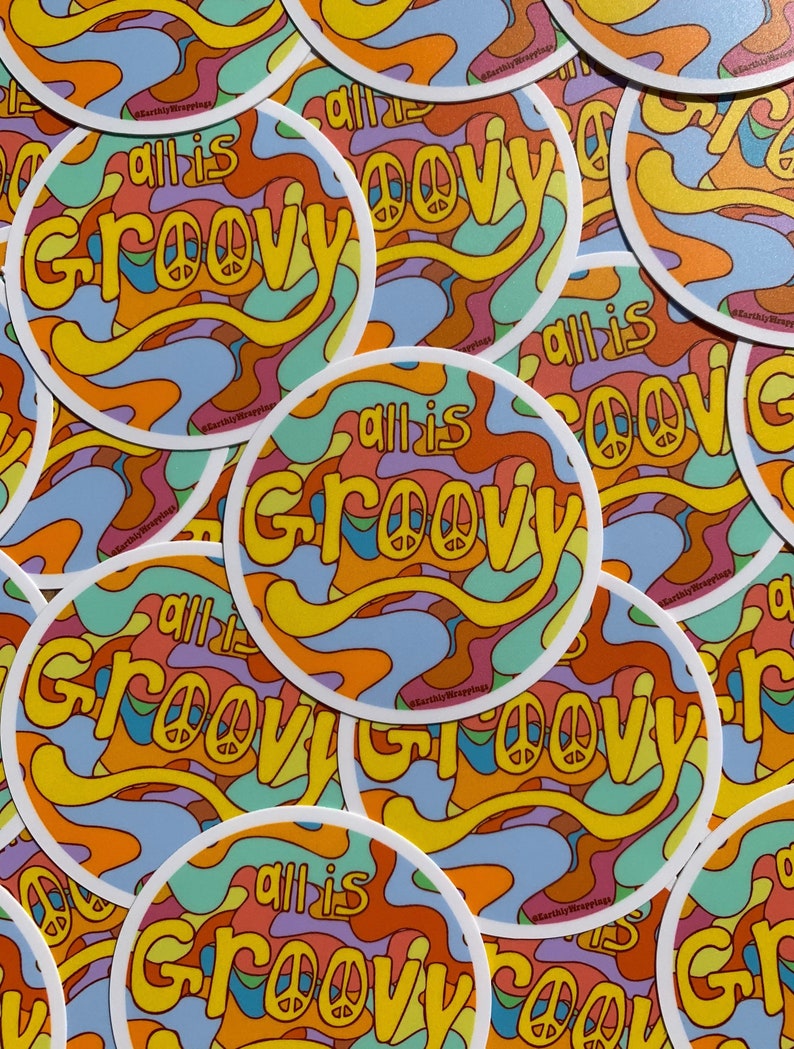 All is Groovy 3 inch Sticker bild 3