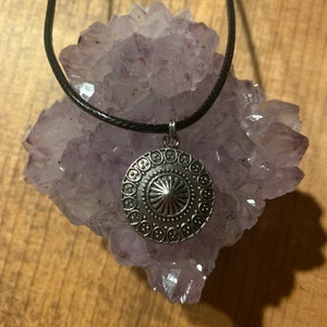 Circle Mandala Style Necklace or Keychain