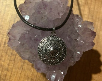 Circle Mandala Style Necklace or Keychain