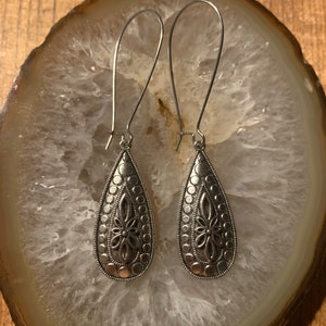 Long Teardrop Earrings